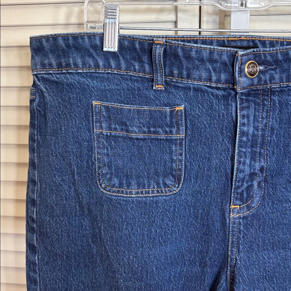 Euc Talbots Patch Pocket Classic Jean Trousers As… - image 8